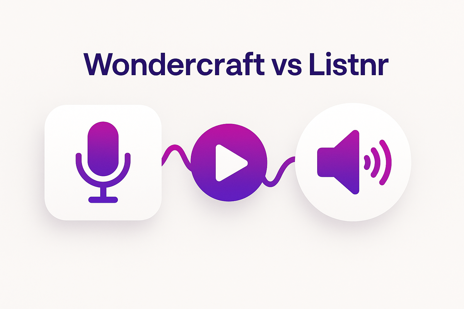 Wondercraft vs Listnr blog cover art