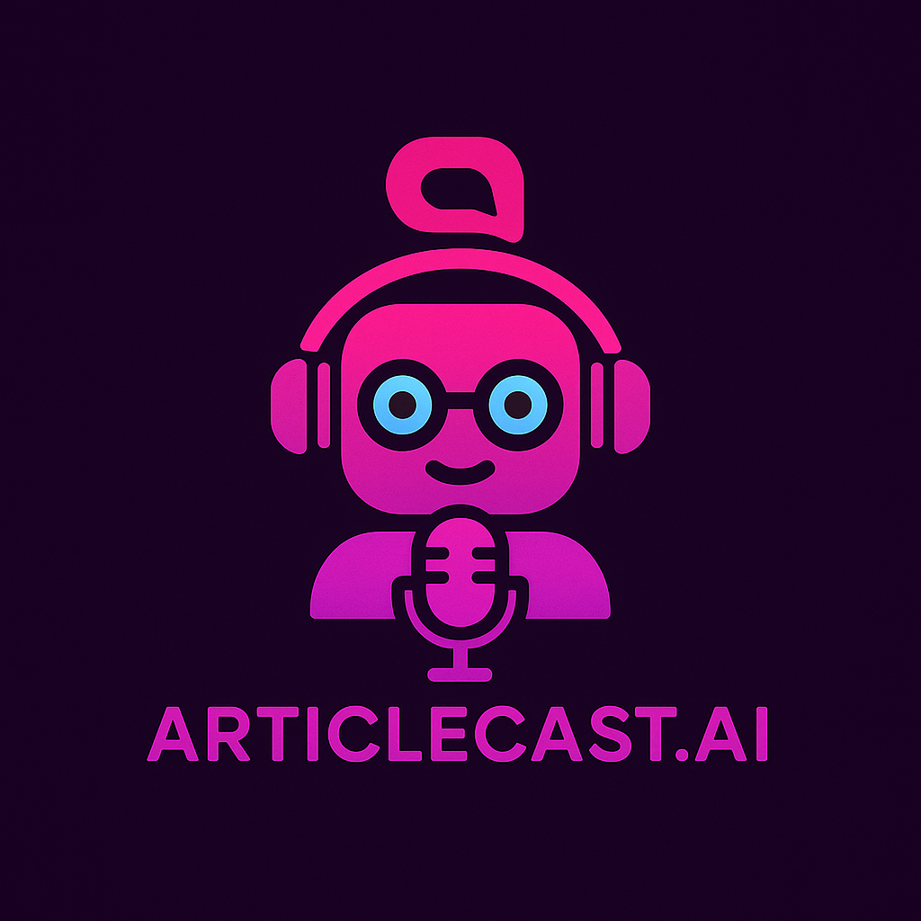 ArticleCast user interface showing article to audio conversion process